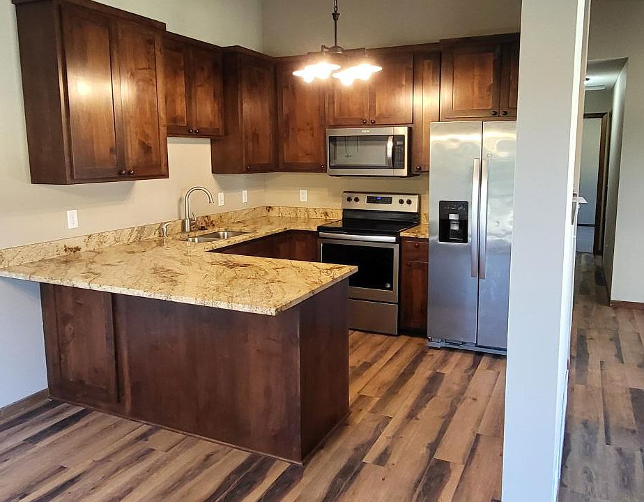 Open and spacious kitchen.
