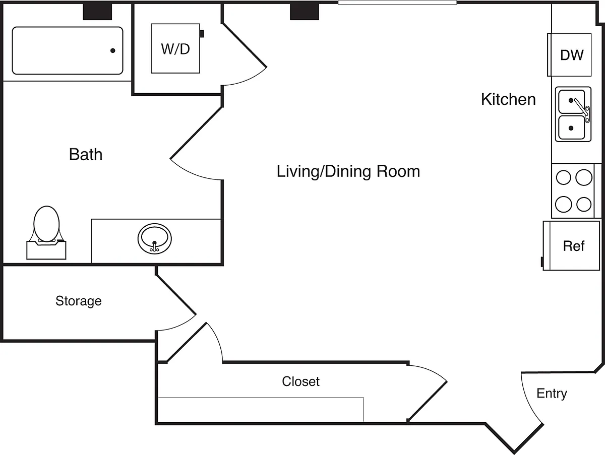 Floor plan Studio MZ2