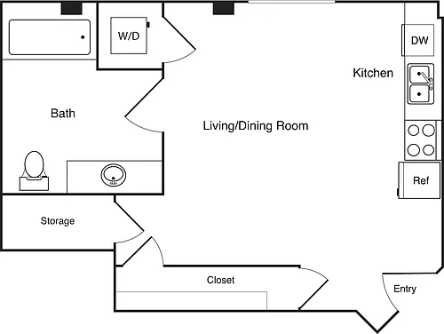 Floor plan Studio MZ2