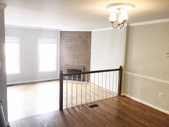 Main floor living and dining area