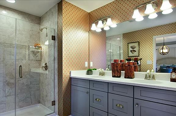 luxurious master bathroom