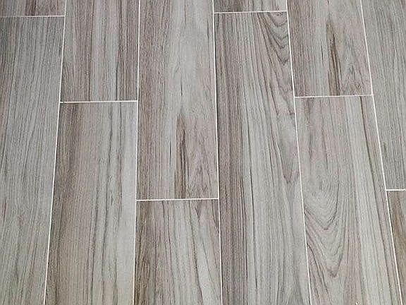 Porcelain tile floors
