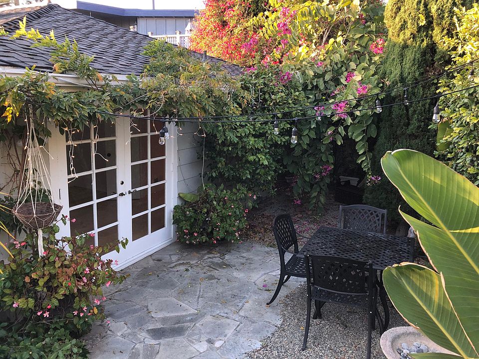 French door entrance to the studio