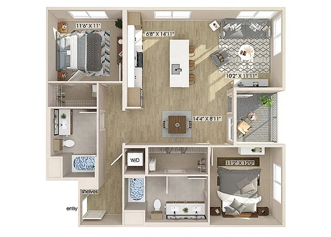 Floor plan B3