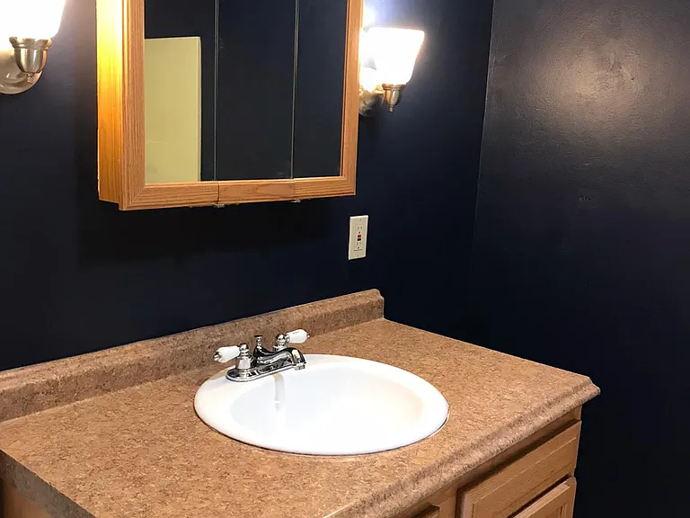 Full-size bathroom vanity.