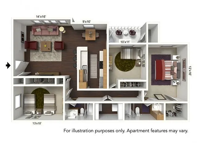 Floor plan F Plan - 3 Bed/2 Bath*