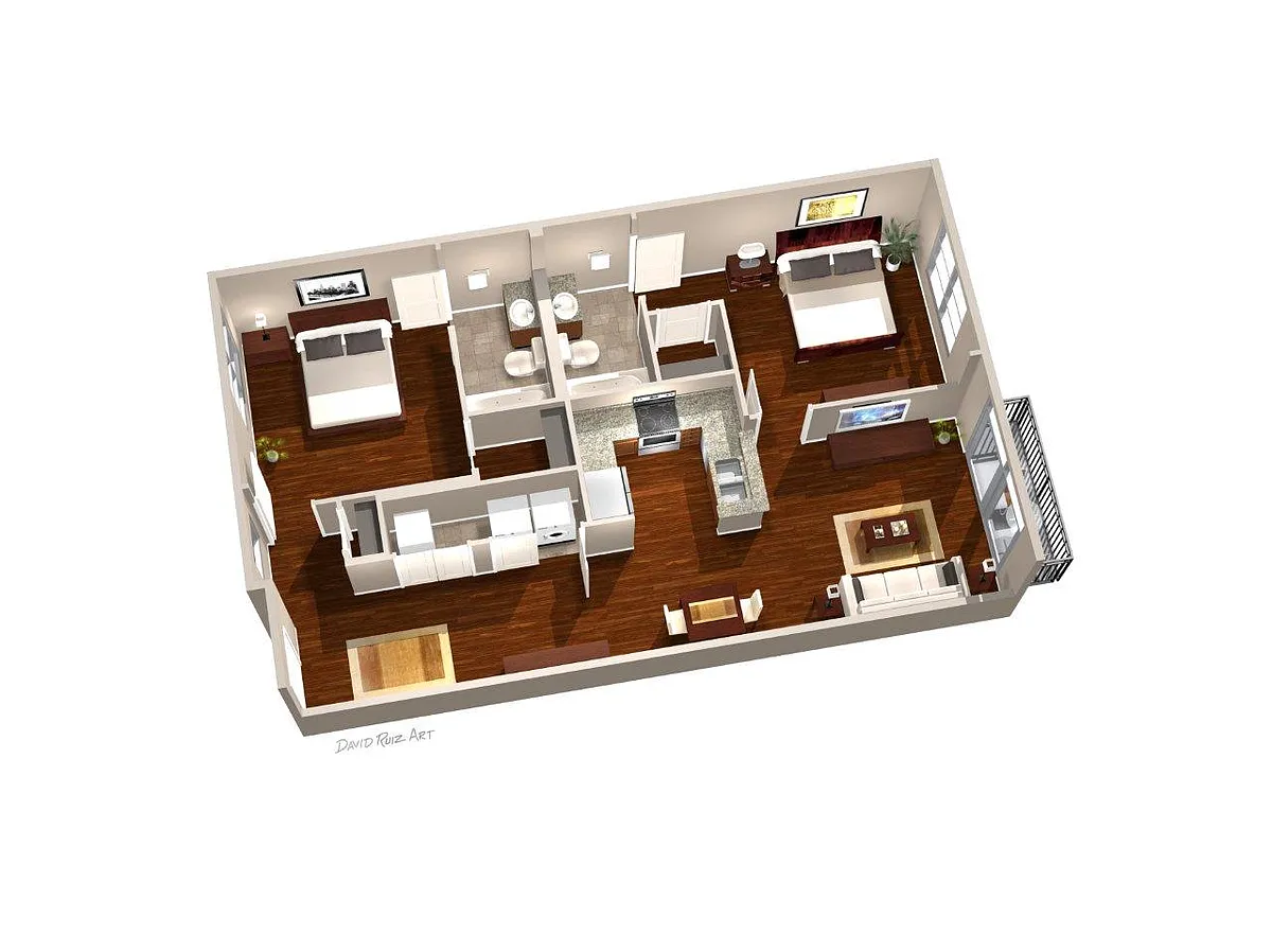 Floor plan 2 bedroom