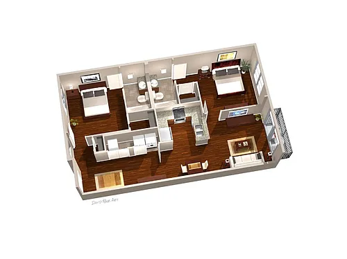 Floor plan 2 bedroom