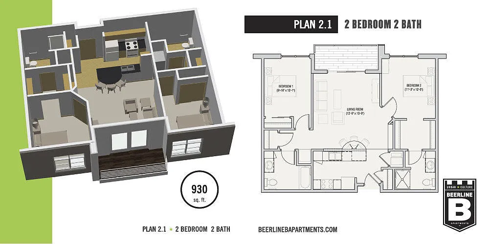 Floor plan 2B2B