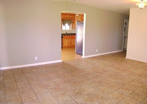 Living area with tile floors