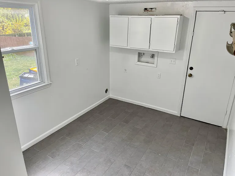 Laundry room and garage entry