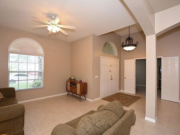Enter through the double door entry to an open floor plan.