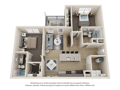 Floor plan 2 bedroom