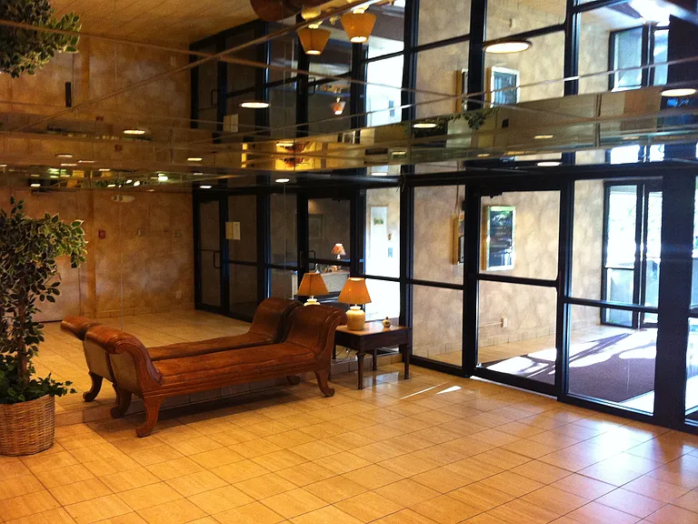 Lobby secure entrance to the building.