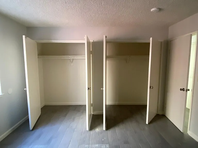 Master bedroom closet space