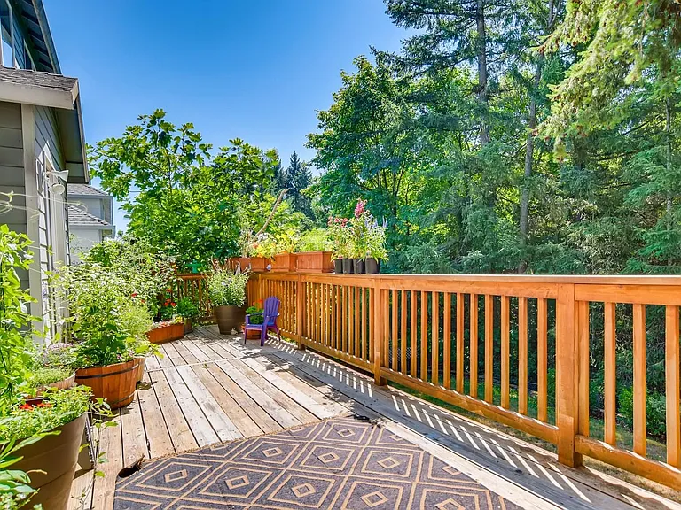 Large Back deck.. Don't forget to view the 3 d tour...