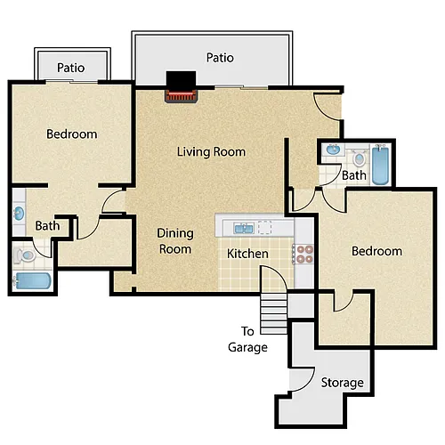 Floor plan The Gauguin