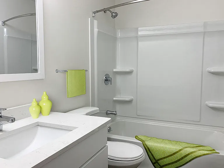 Renovated bathrooms