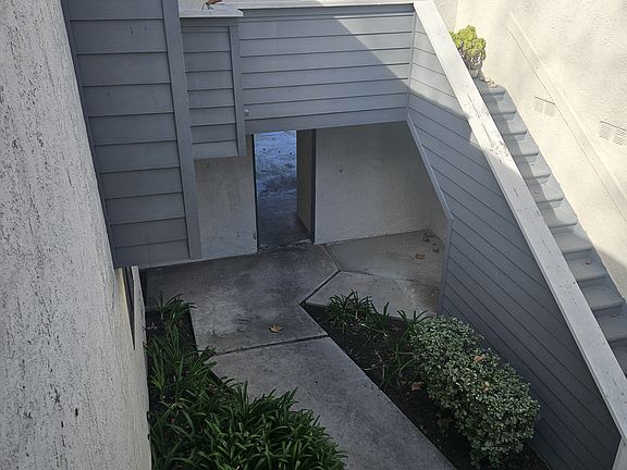 View from unit into courtyard.