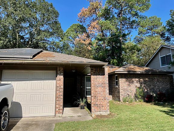 Simple landscape and entry to front door.