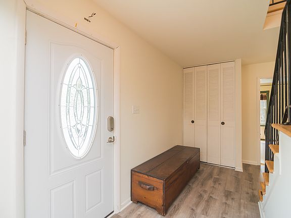 Foyer with new flooring