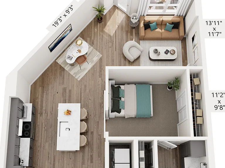 A7 - A floor plan The Hawkins