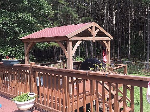 Pavilion off from back deck.