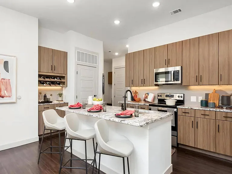 Dry Bar and Wine Rack in Kitchen