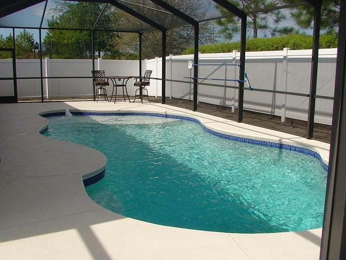 huge enclosed pool area