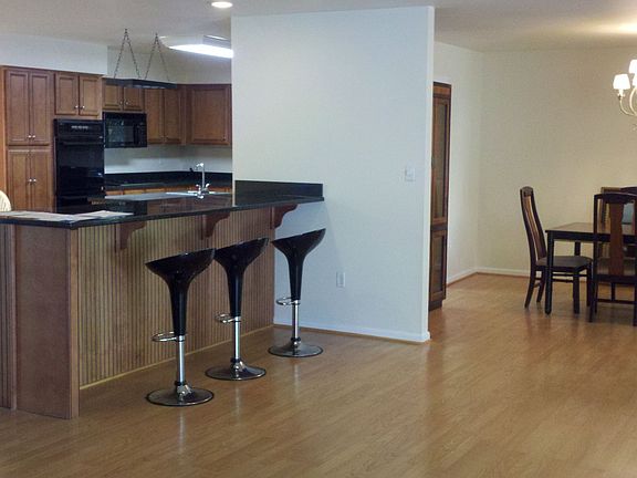 living room, dining room and kitchen