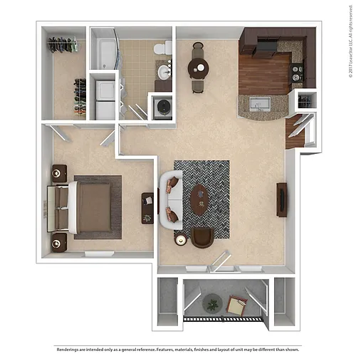 Floor plan 1 Bedroom Executive