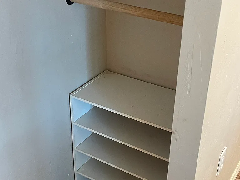 master bedroom in closet