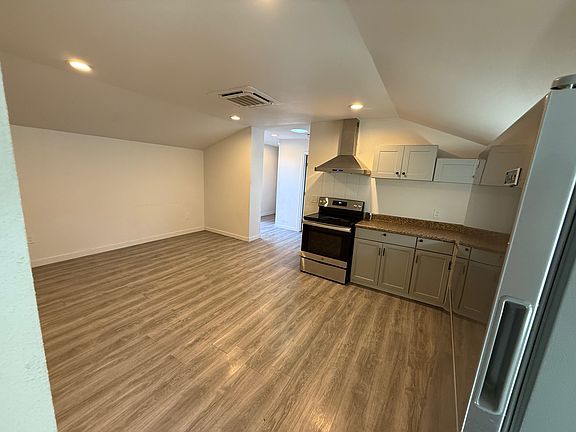 Kitchen and living area