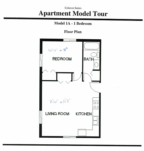 Floor plan 1 Bedroom