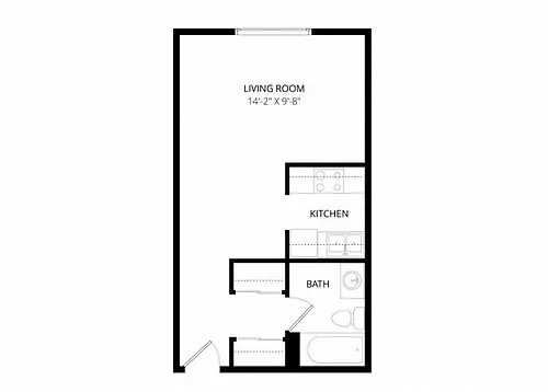 Floor plan Studio