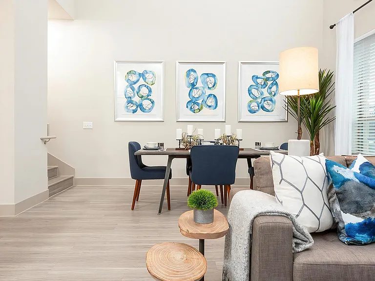 Bright, Modern Apartment with Tall Ceilings and Elegant Decor