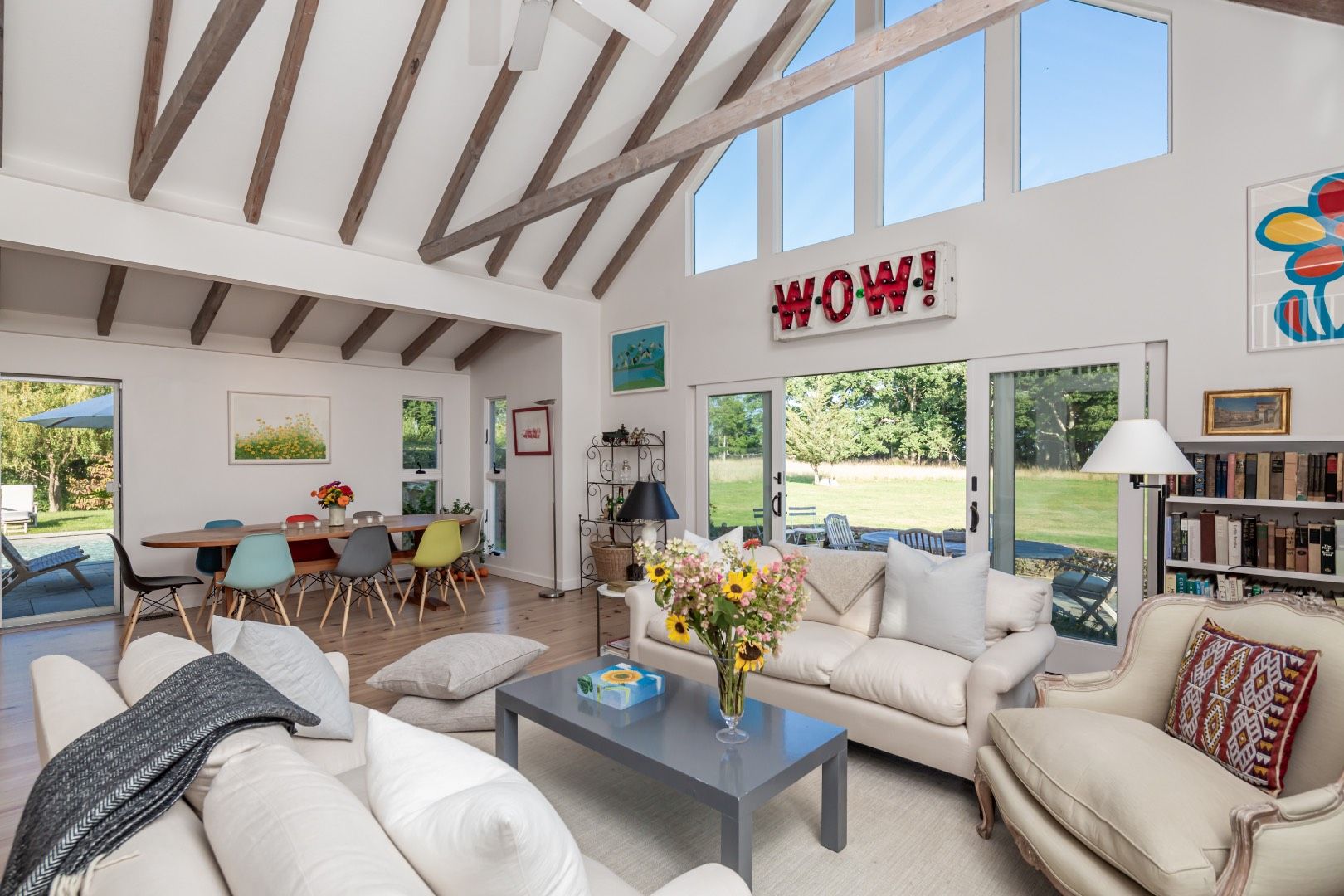  Vaulted Ceiling in Living Room
