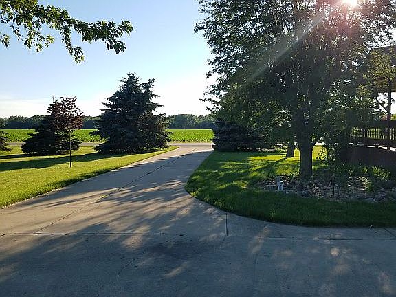 Cement driveway to road