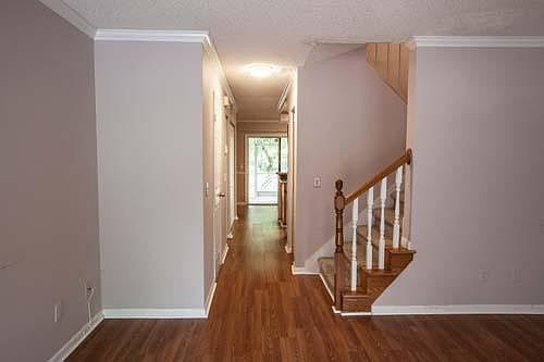 View from living room looking all the way to the back (dining area)