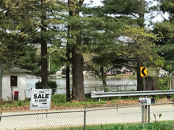 View of lake from yard