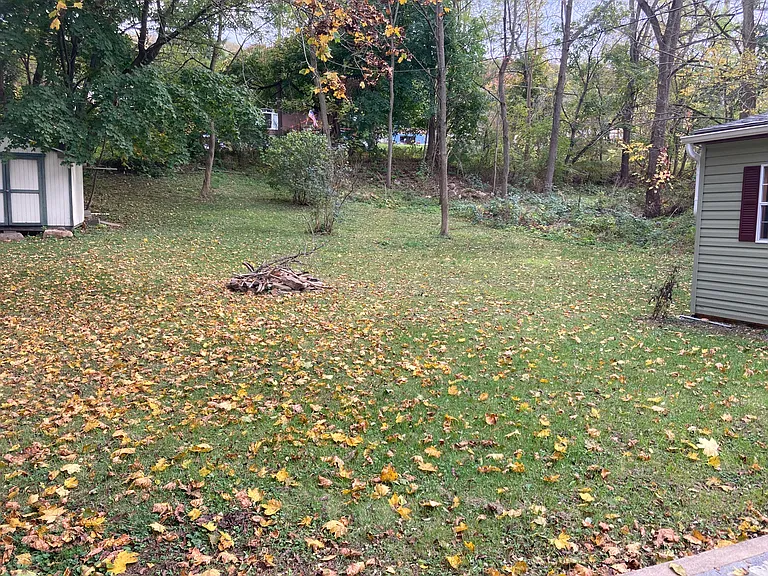 Expansive, private backyard.