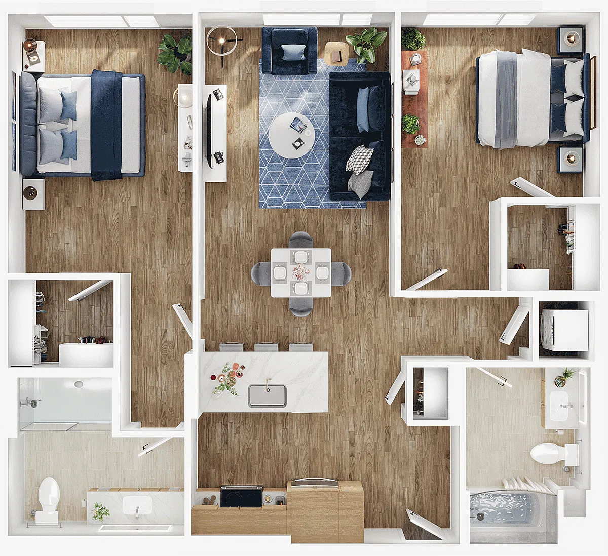 Floor plan B1-B