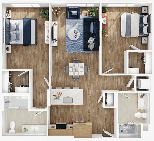 Floor plan B1-B