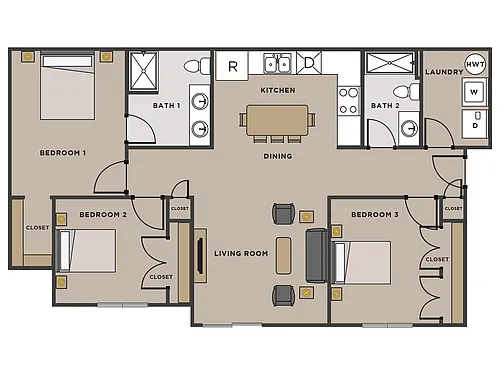 Floor plan 3 bedroom