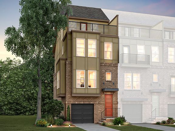 Sanger Elevation 16 features brick, sideboard, terrace and 2 car tandem garage