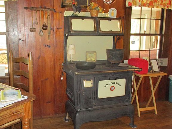 Dining room with antique touches