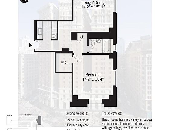 2nd image of 50 W 34th St APT 12A12