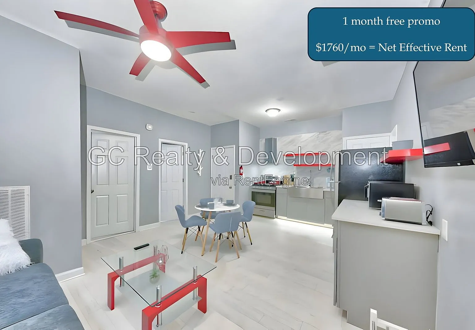 2 bed, 1.0 bath, 529 sqft, $1,760 — Photo 2