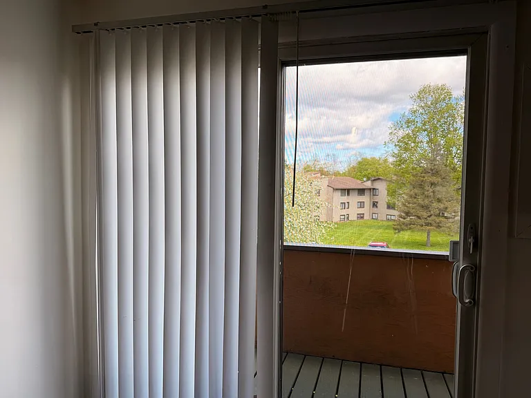 Spacious Balcony, great place to enjoy a Cup of coffee.
