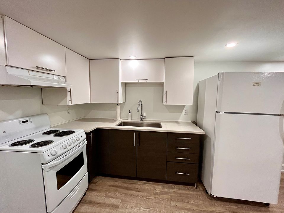 Full kitchen with brand new fridge